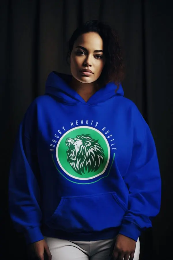 Women's Sporty Embroidered Fleece Pullover Hoodie - Image 5