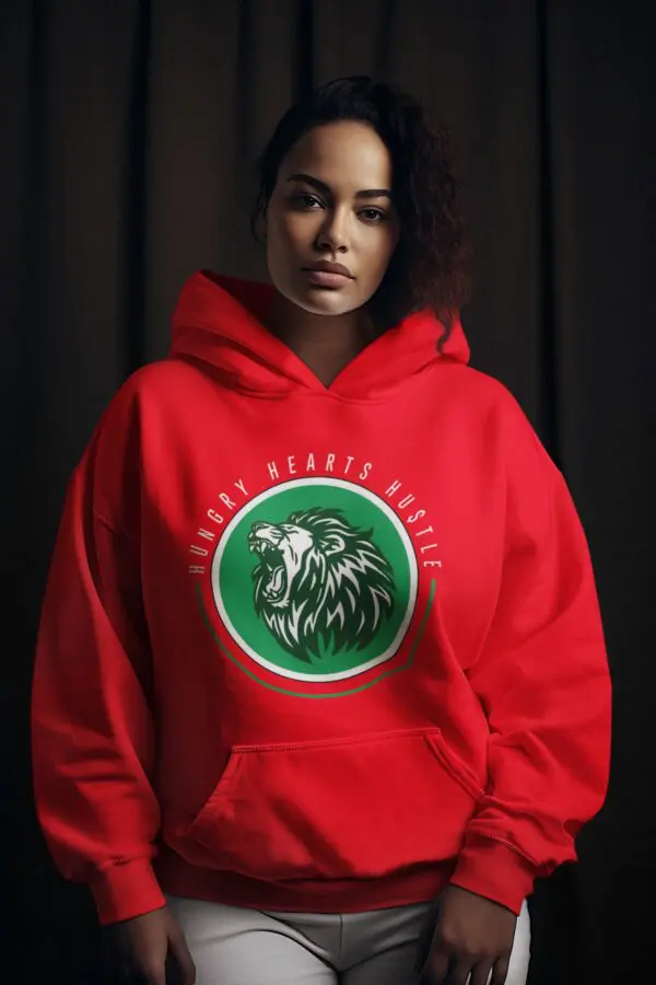 Women's Sporty Embroidered Fleece Pullover Hoodie - Image 4