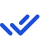 Minimalist blue design on dark surface