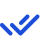 Minimalist blue design on dark surface