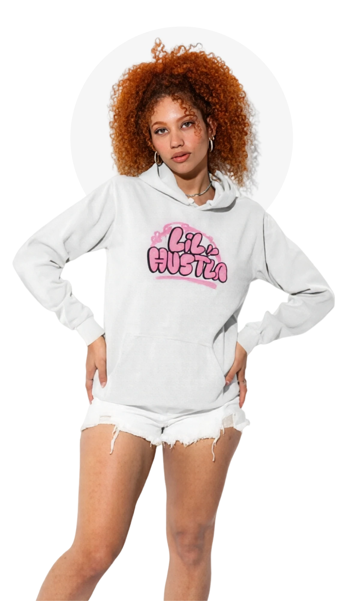 Casual outfit with graphic hoodie