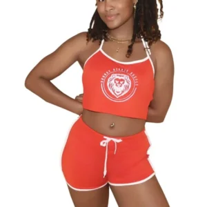 Halter Crop Top and Biker Shorts