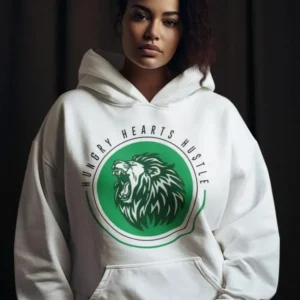 Women’s Sporty Embroidered Fleece Pullover Hoodie